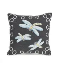 Trans Ocean Pillow Frontporch Animal 100% Polyester Hand Tufted 2048